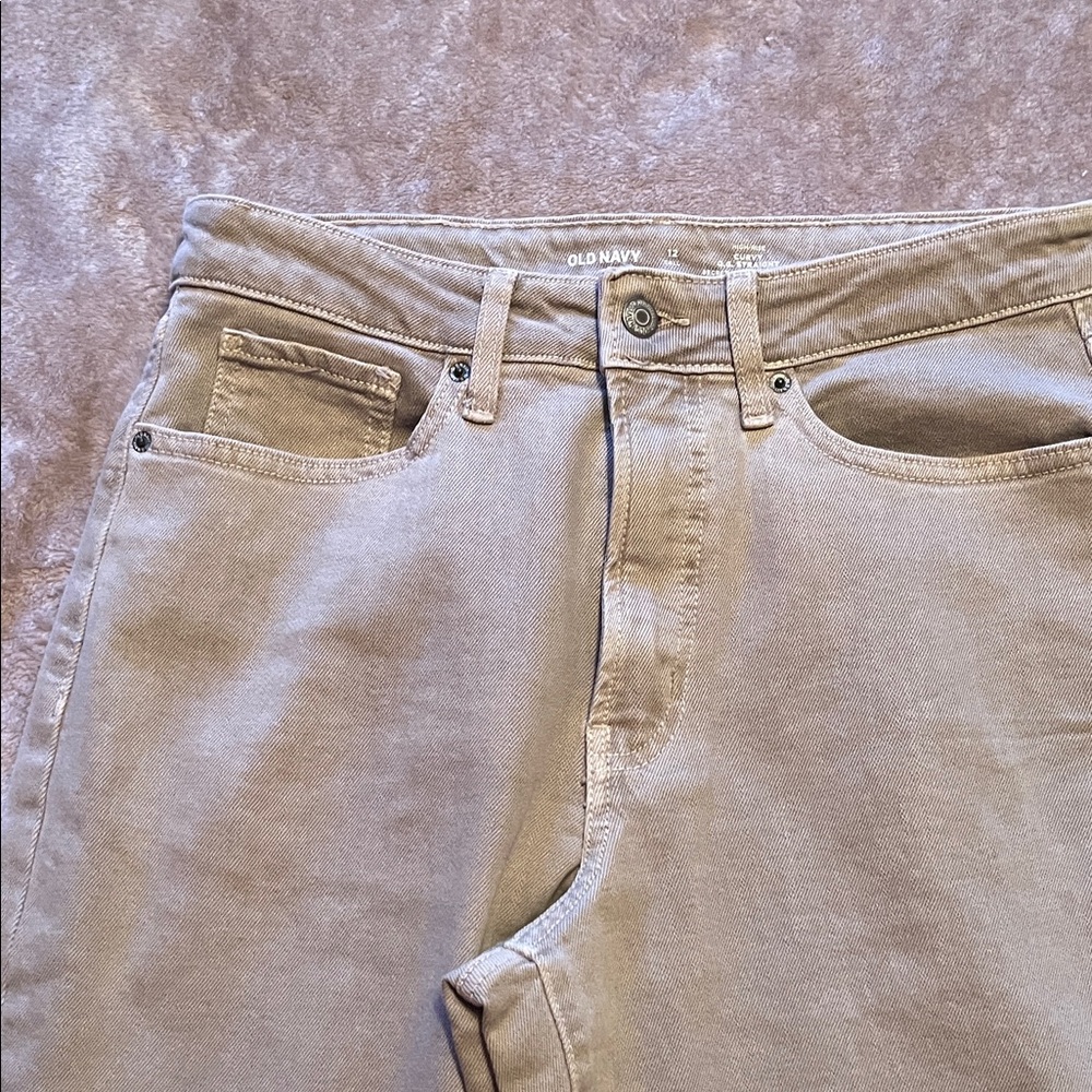 Old Navy Tan colored jeans- like new!